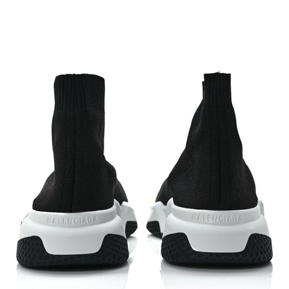 Balenciaga Neoprene Knit Womens Speed Sneakers 36 Black White 5 of 9