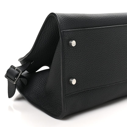 The Row Grained Calfskin Margaux Shoulder 12 Black 8 of 9