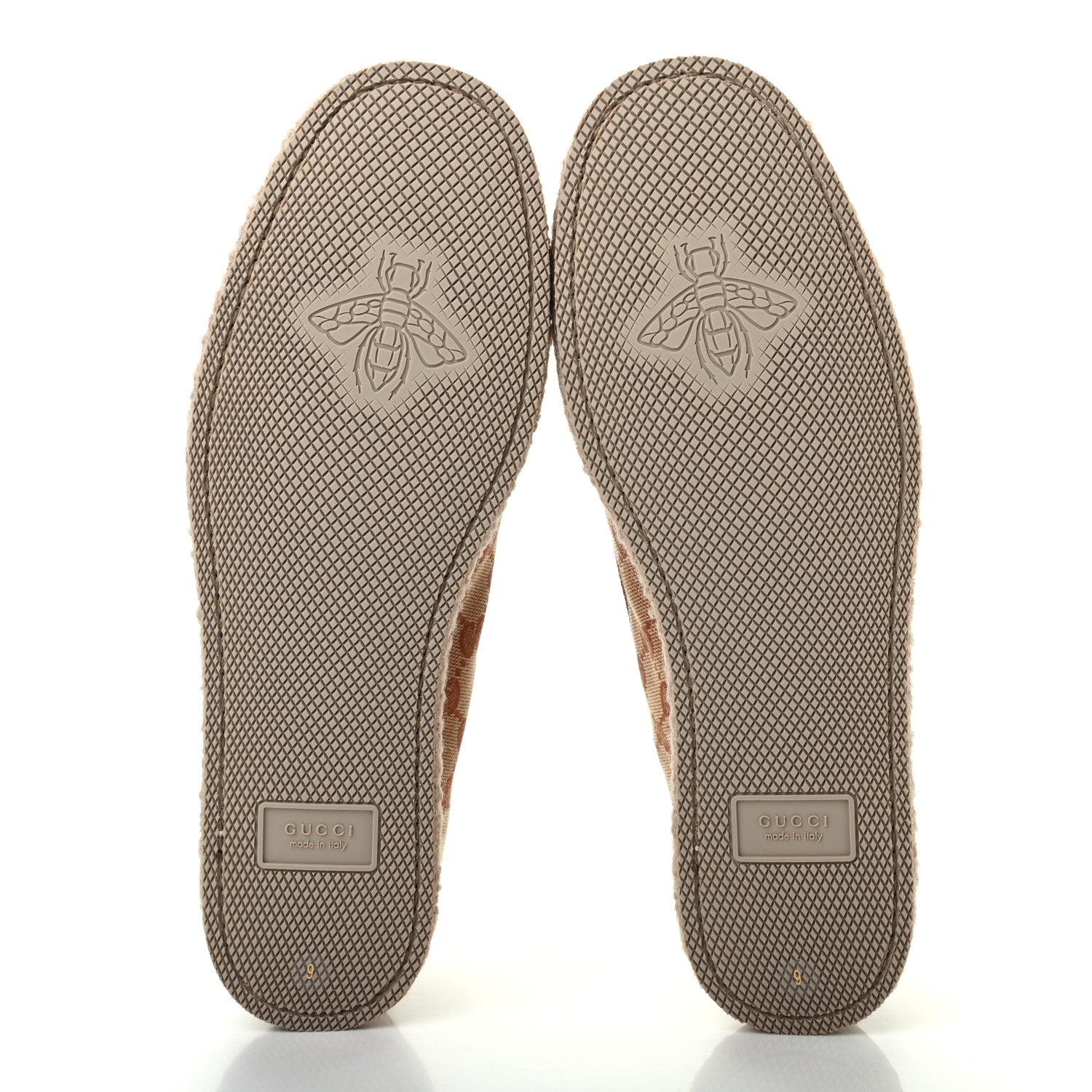 Gucci GG Monogram Mens Fria Horsebit Loafers 9 Beige Ruggine 5 of 8