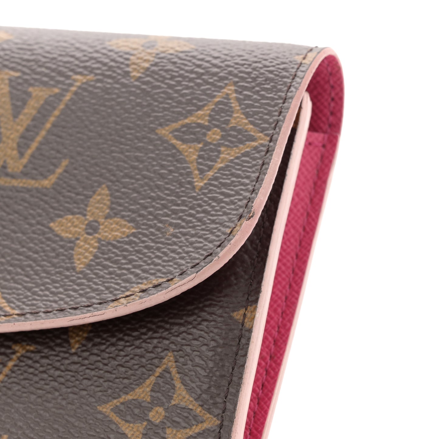 Monogram Bloom Flower Emilie Wallet Fuchsia