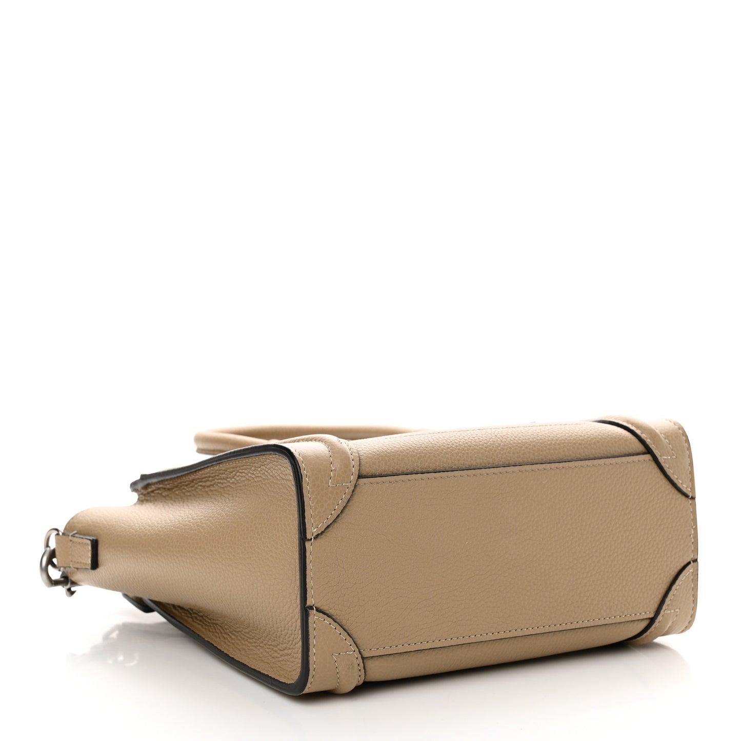 Drummed Calfskin Nano Luggage Dune