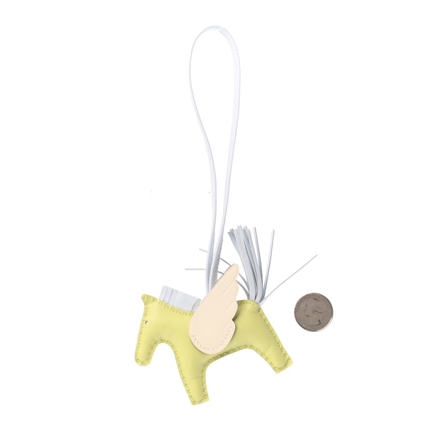Milo Lambskin Grigri Rodeo Pegase Horse Bag Charm PM Jaune Bourgeon Bleu Brume Nata