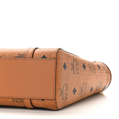 MCM Visetos Mini Aren Tote Cognac 9 of 9