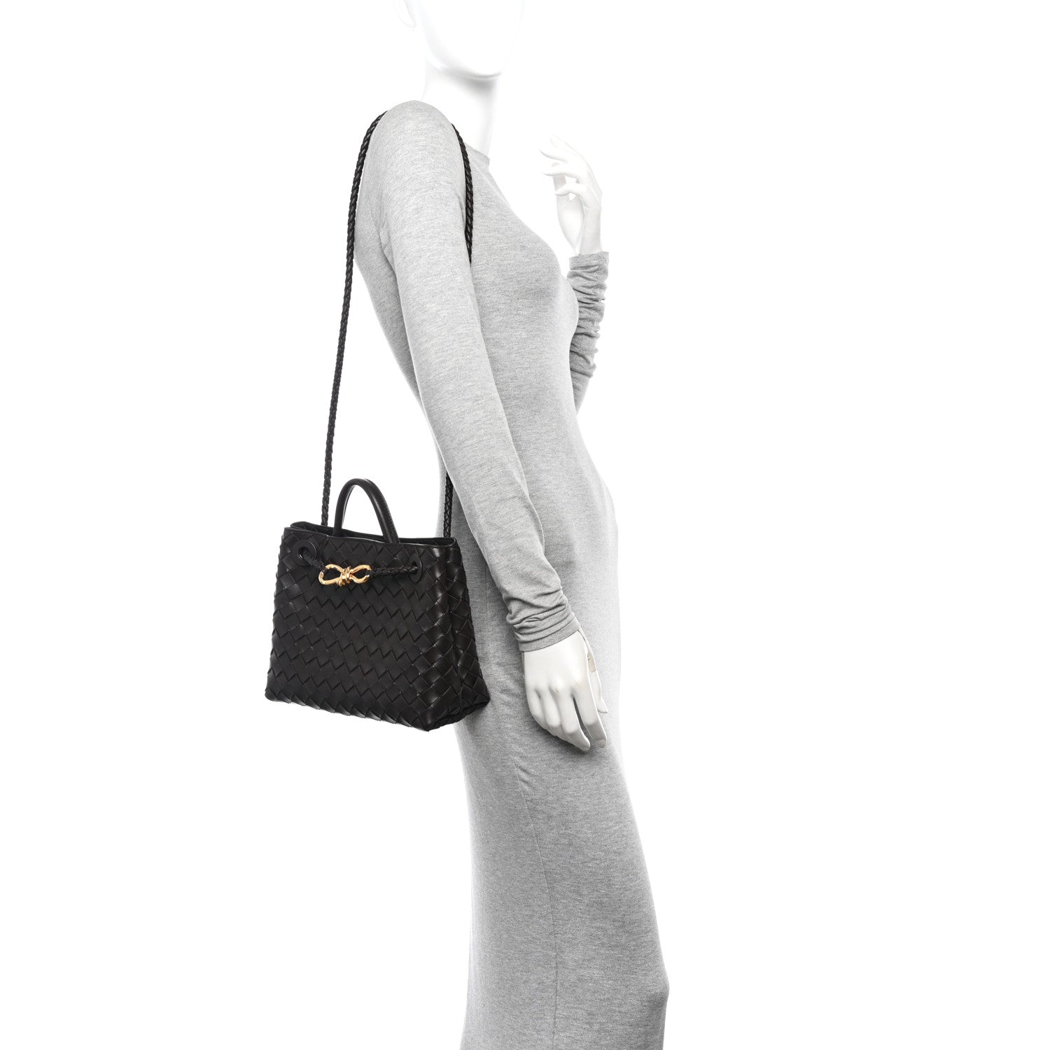 Bottega Veneta Nappa Intrecciato Small Andiamo Shoulder Bag Fondant 2 of 9