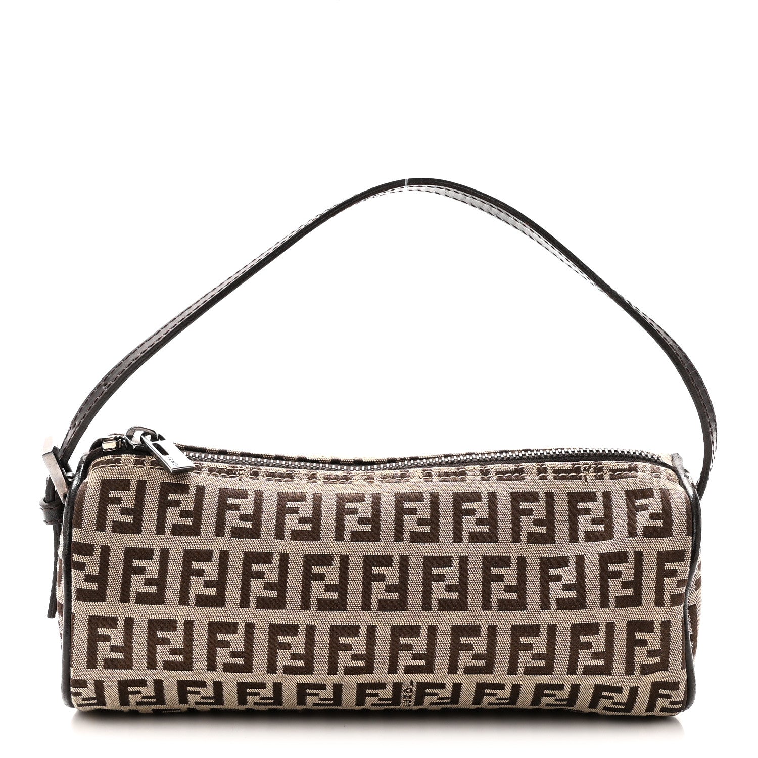 Fendi Zucchino Pochette Dark Brown 1 of 9