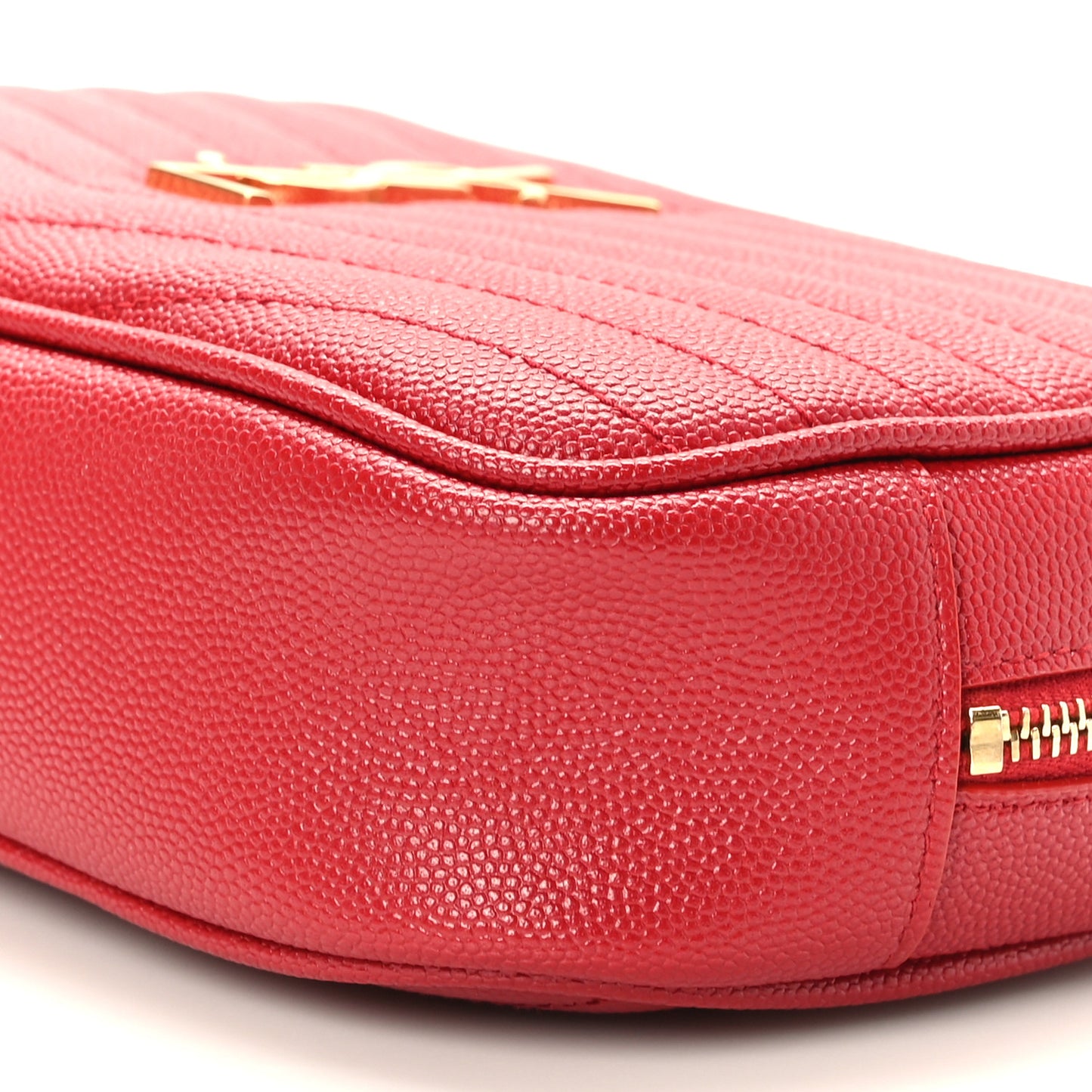 Grain De Poudre Matelasse Monogram Mini Lou Camera Bag Eros Red
