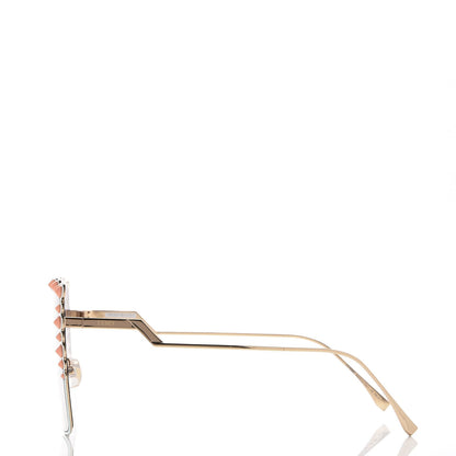 Fendi Square Dots Sunglasses FF 0259/S Gold 2 of 8