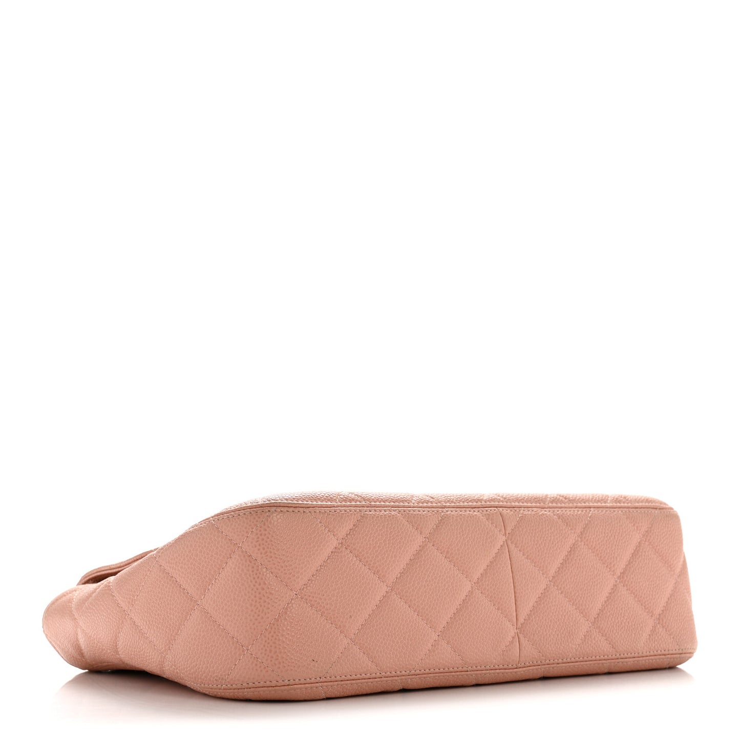 Caviar Quilted XL Jumbo Single Flap Light Pink