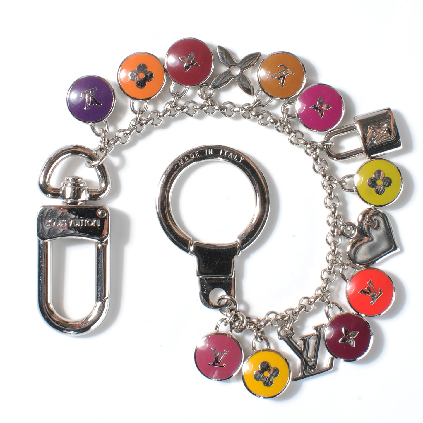 Pastilles Key Chain Bag Charm Multicolor
