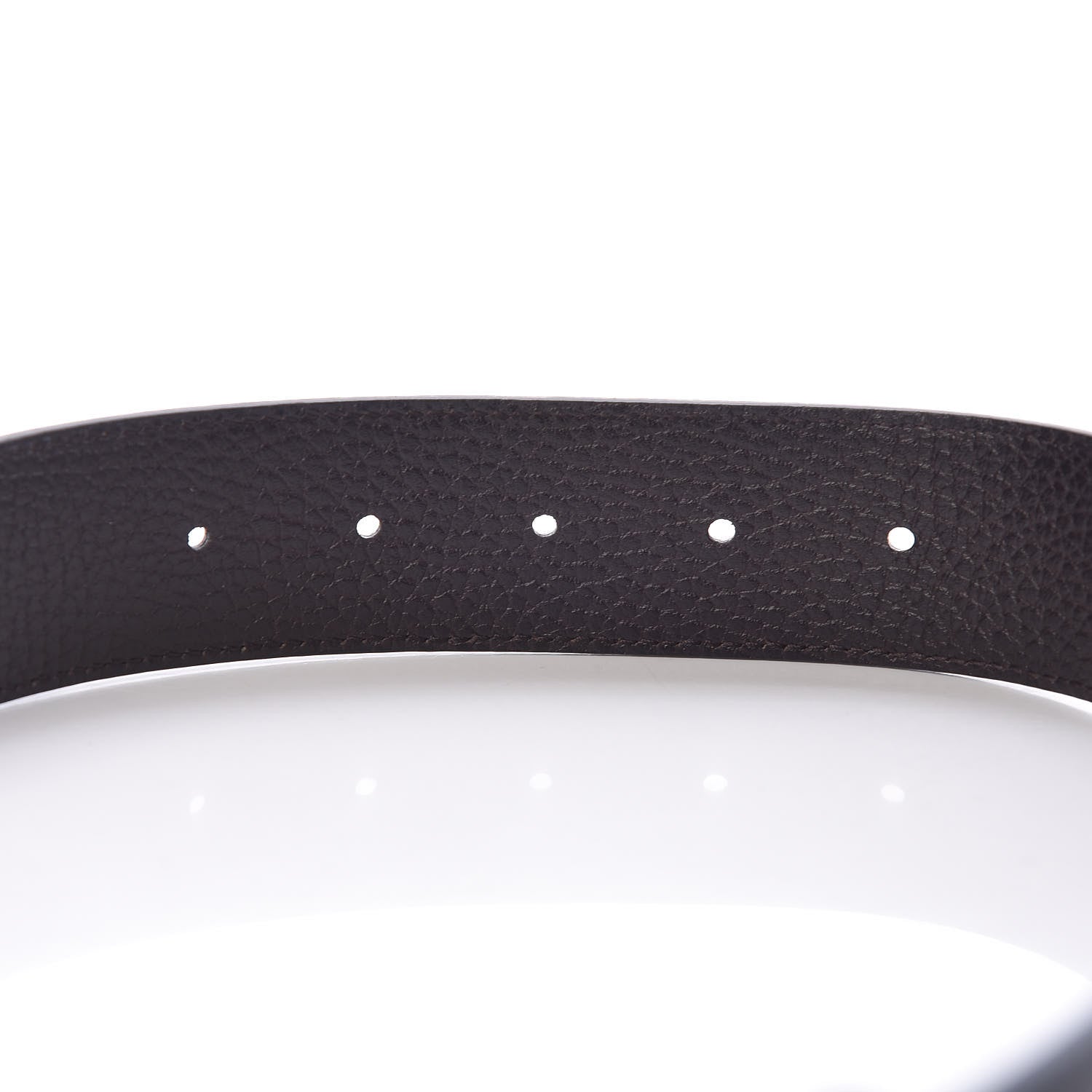 Gucci Calfskin Double G Reversible 37mm Belt 85 34 Black Cocoa 5 of 6
