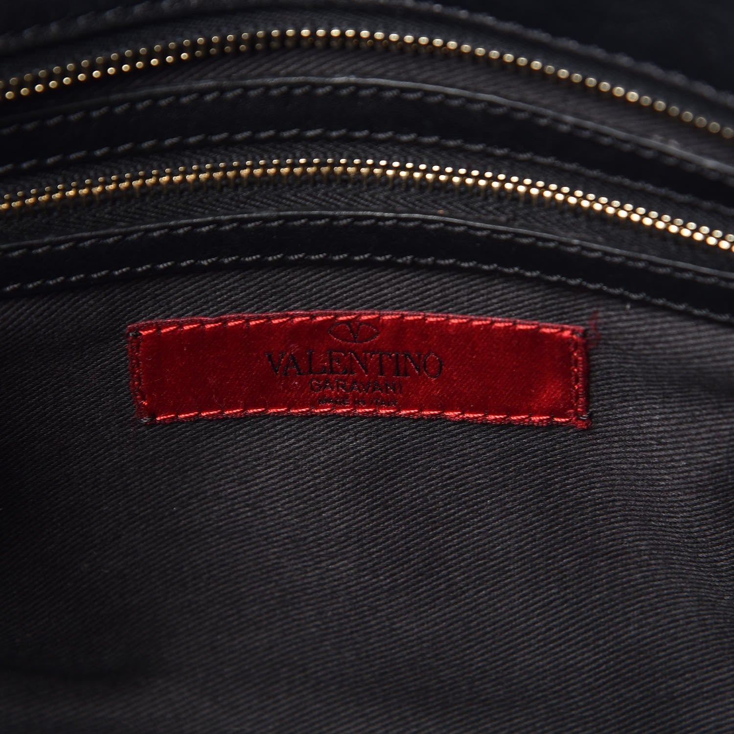 Valentino Garavani Vitello Small Rockstud Double Handle Tote Black 7 of 10