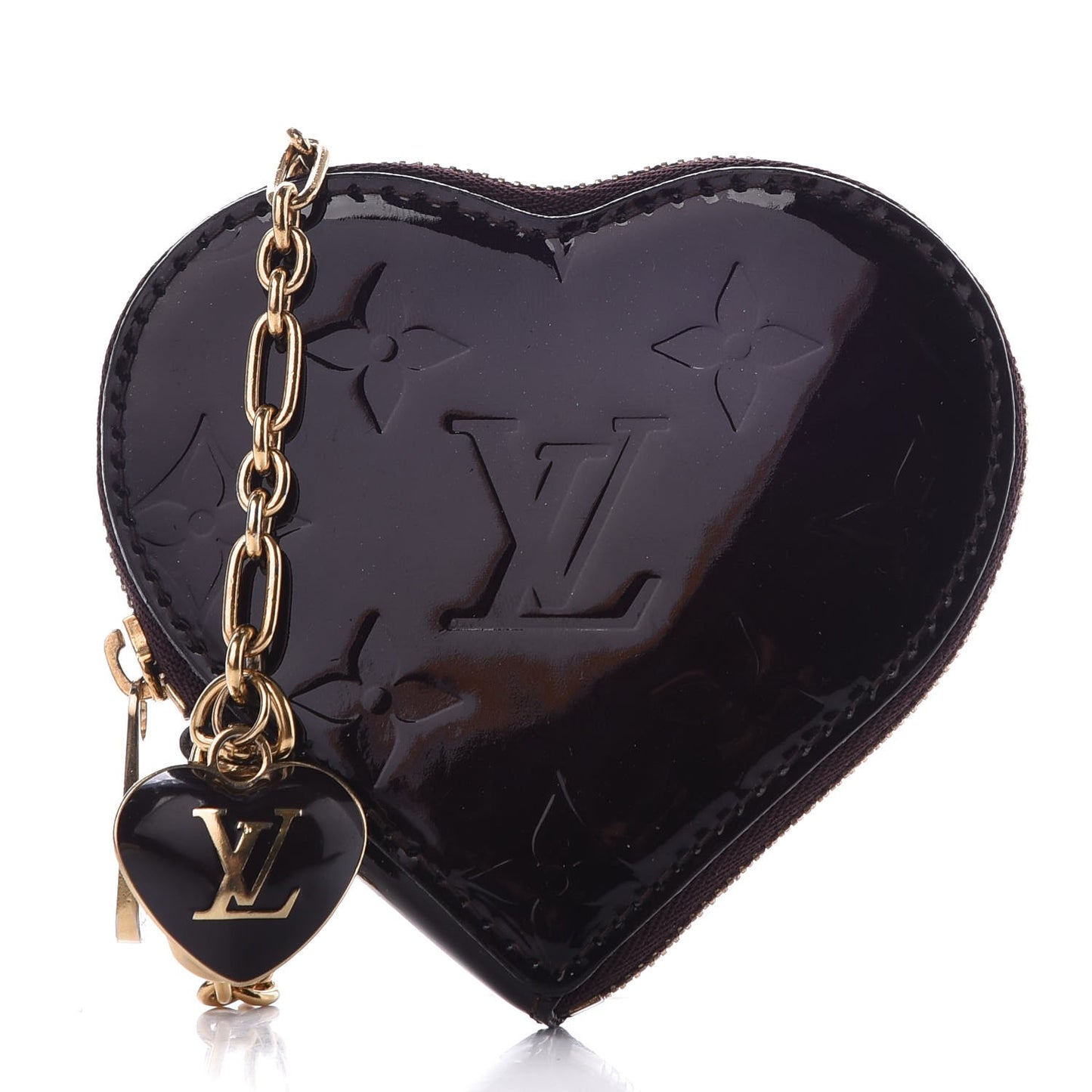 Vernis Coeur Heart Coin Purse Amarante
