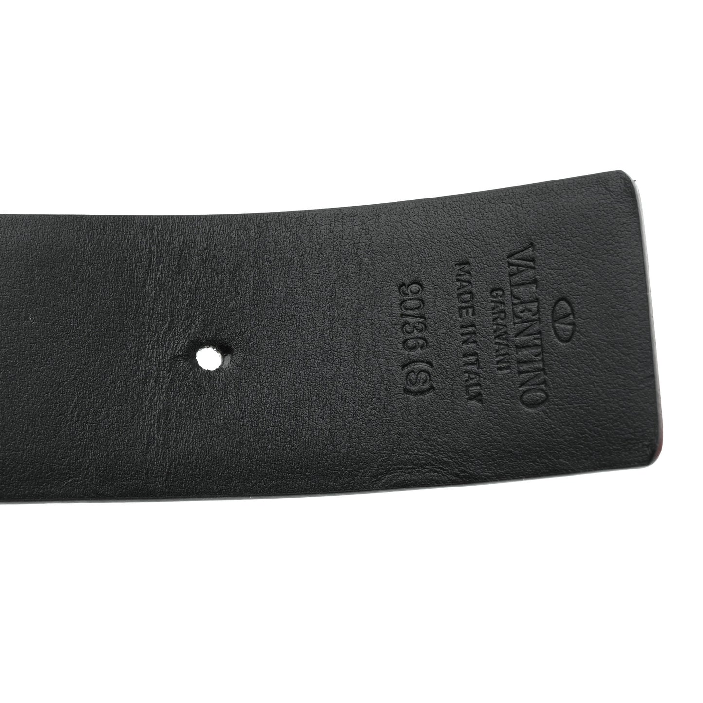 Glossy Calfskin VLogo Belt 90 36 Black
