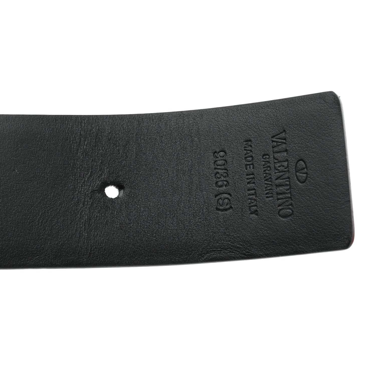 Valentino Garavani Glossy Calfskin VLogo Belt 90 36 Black 6 of 8