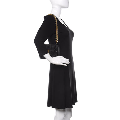 Christian Dior Lambskin Cannage Small Dioraddict Flap Bag Black 2 of 10