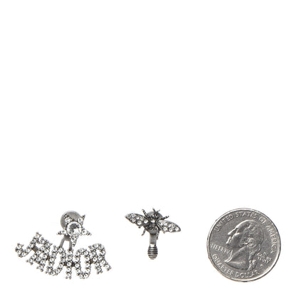 Christian Dior Palladium Crystal J'adior Earrings 2 of 5