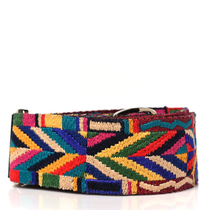 Valentino Garavani Canvas Native Couture 1975 Embroidered Rockstud Guitar Strap Multicolor 3 of 5