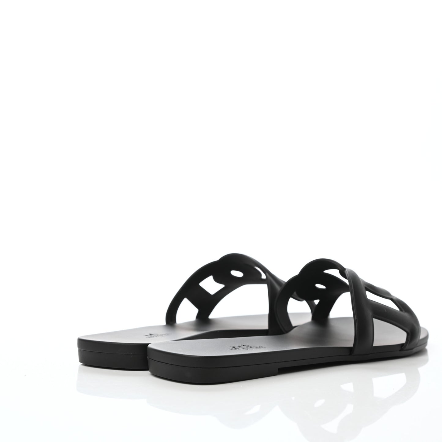 Rubber Aloha Sandals 41 Black