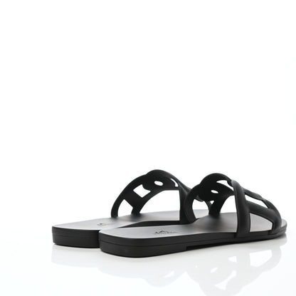 Hermes Rubber Aloha Sandals 41 Black 4 of 7