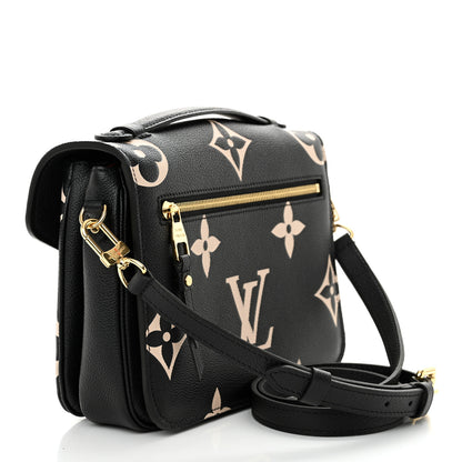 Louis Vuitton Empreinte Monogram Giant Pochette Metis Black Beige 3 of 9