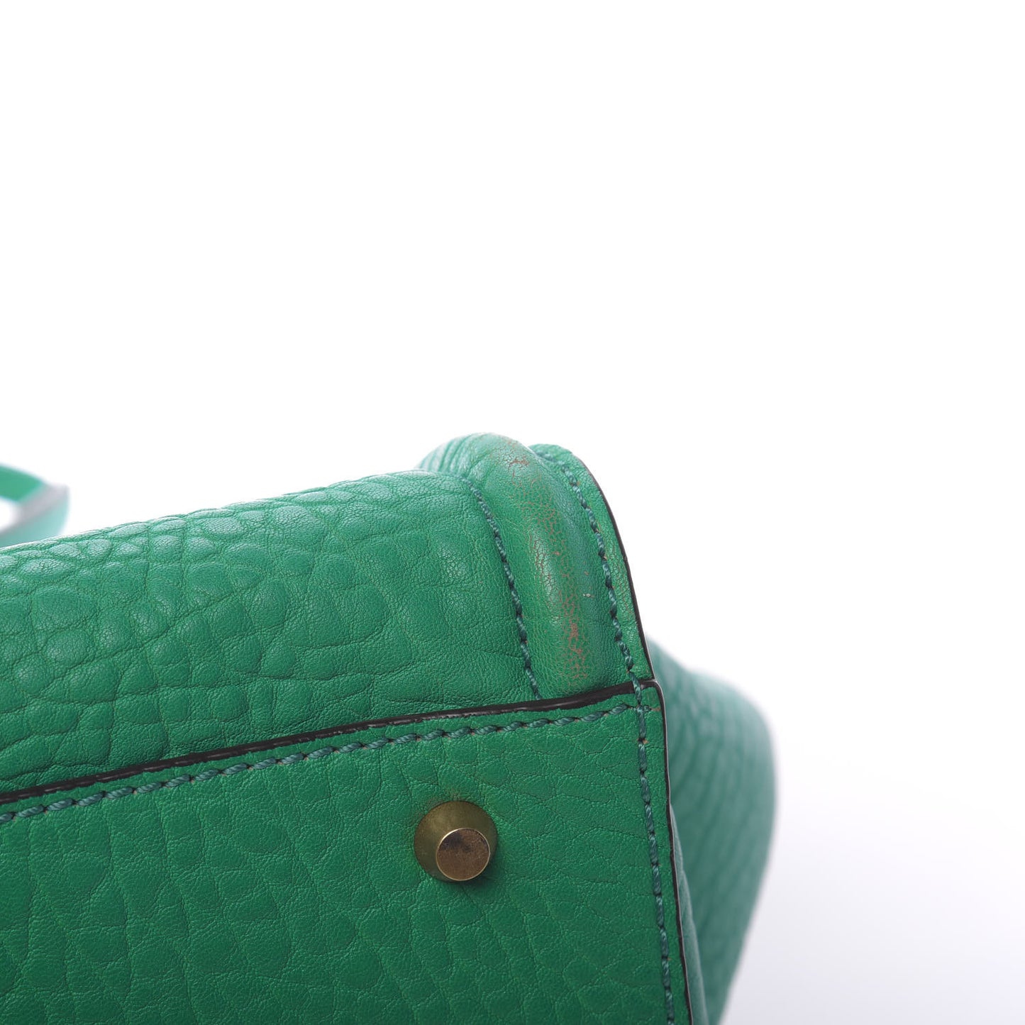 Calfskin Small Kathy Tote Green