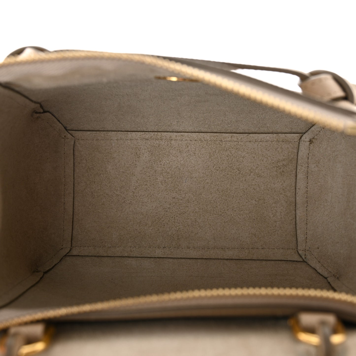 Grained Calfskin Nano Belt Bag Light Taupe