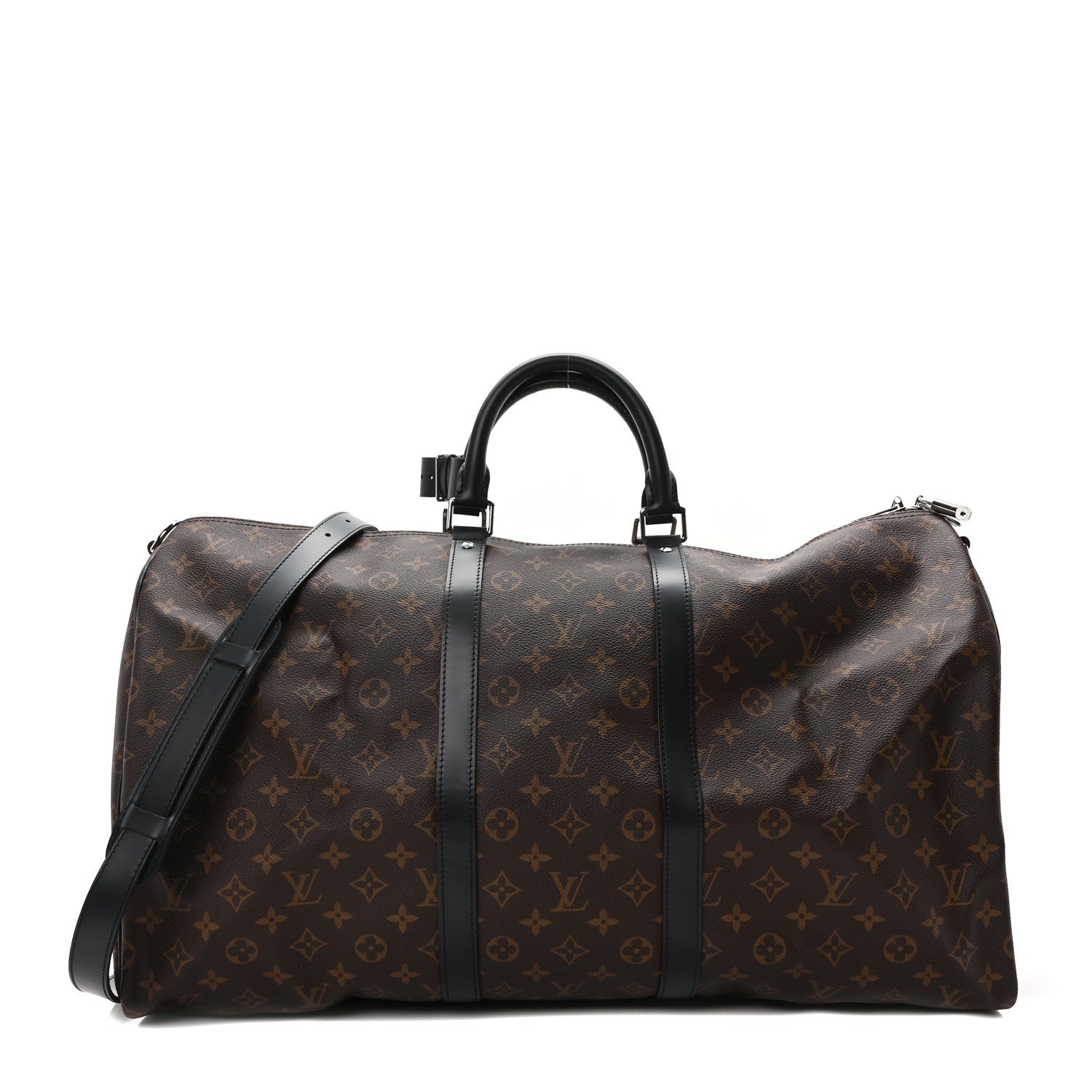Louis Vuitton Monogram Macassar Keepall Bandouliere 55 1 of 8