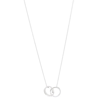 Tiffany Sterling Silver 1837 Interlocking Circles Pendant Necklace 1 of 6