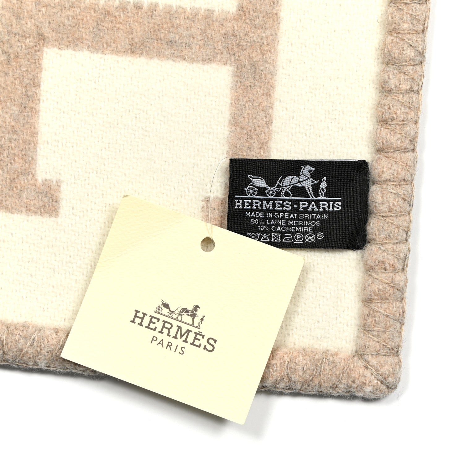 Hermes Wool Cashmere Avalon III Blanket Coco Camomille 3 of 3