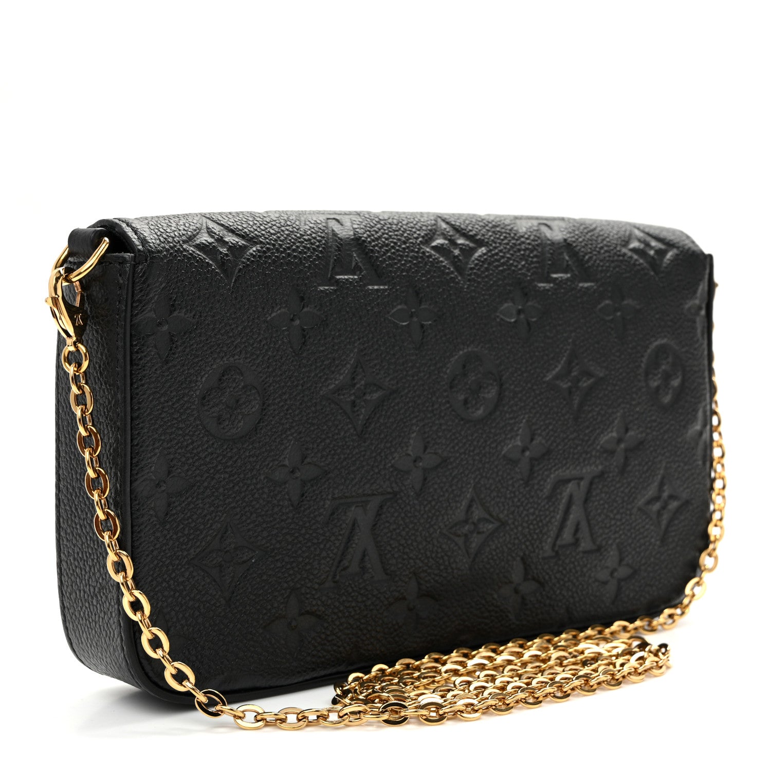 Louis Vuitton Empreinte Pochette Felicie Chain Wallet Black 4 of 10