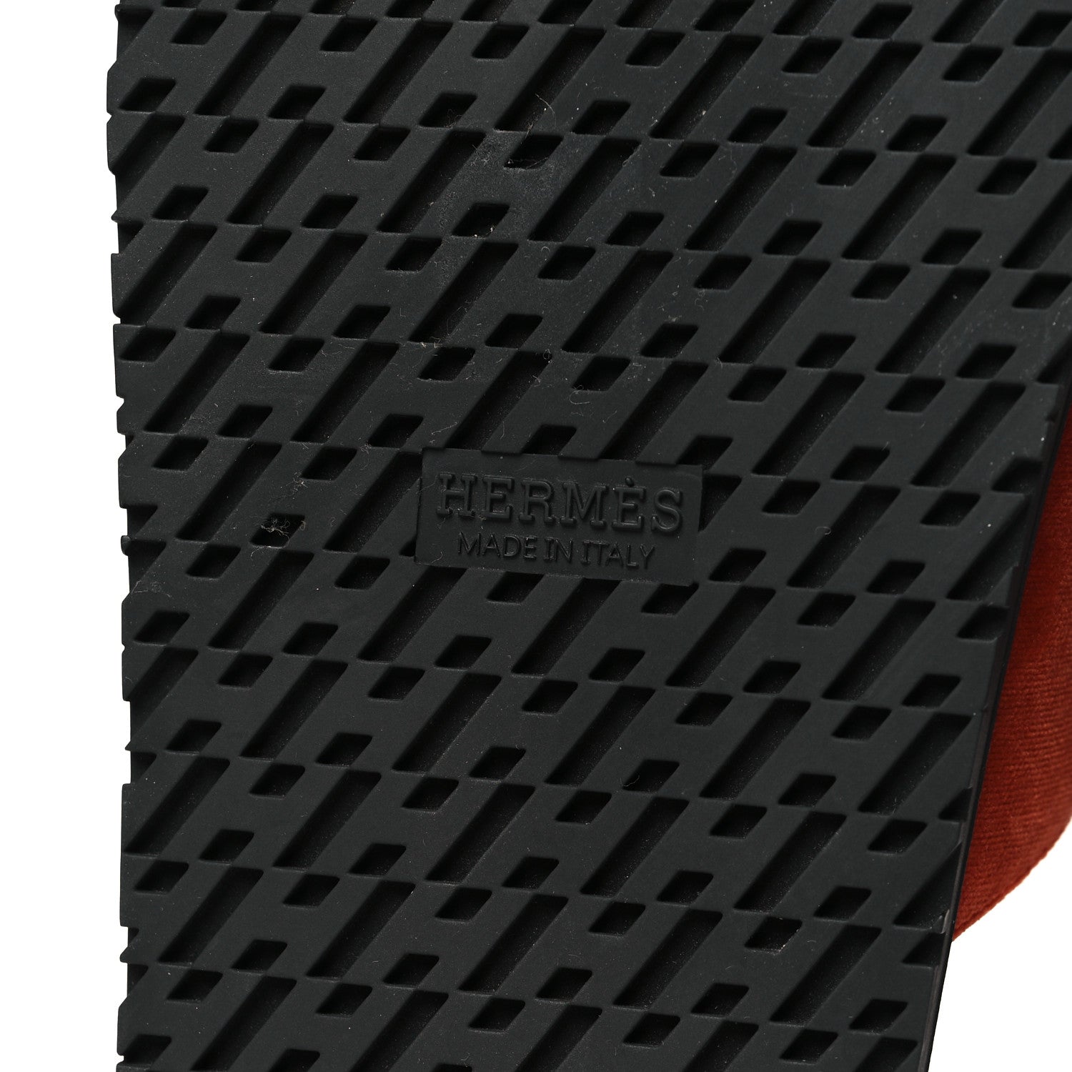 Hermes Velvet Womens Chypre Sandals 36 Orange Canyon Bruyère 7 of 8