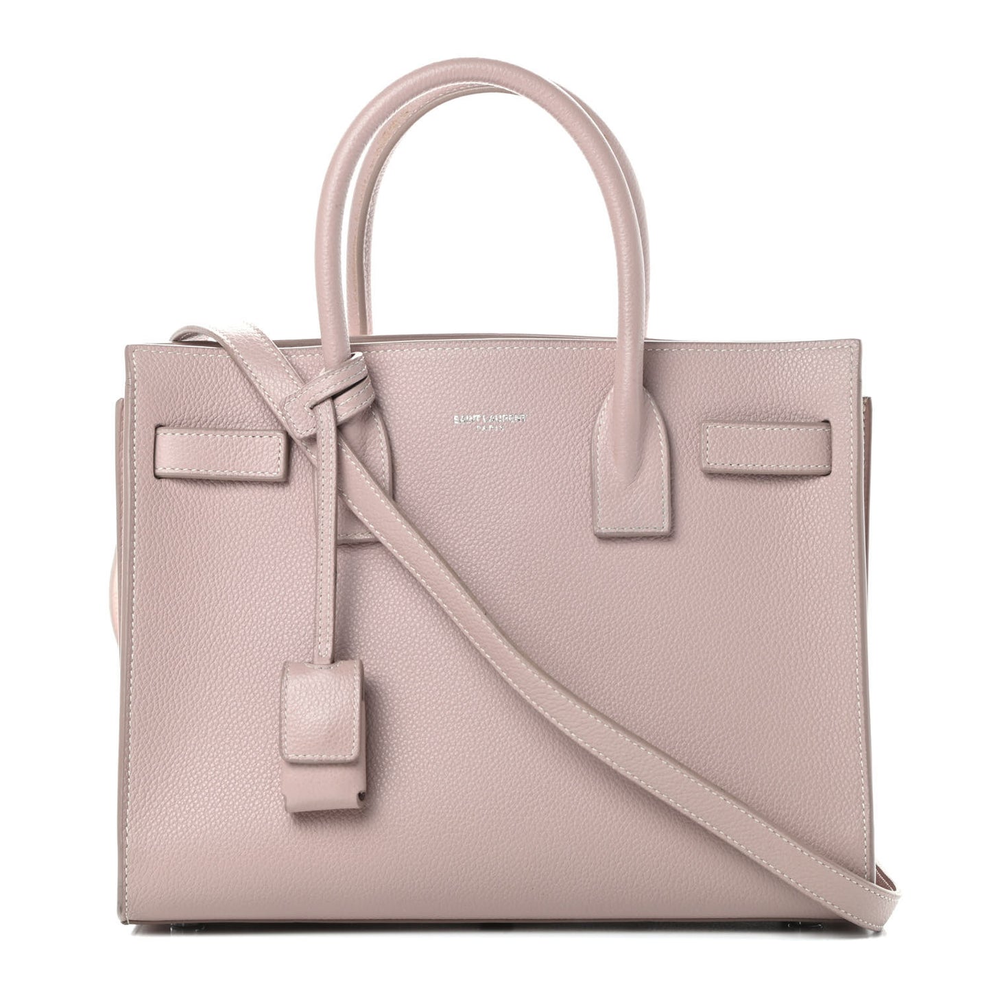 Grained Calfskin Baby Sac De Jour Antique Rose