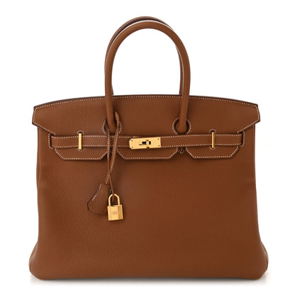 Hermes Togo Birkin 35 Gold 1 of 11