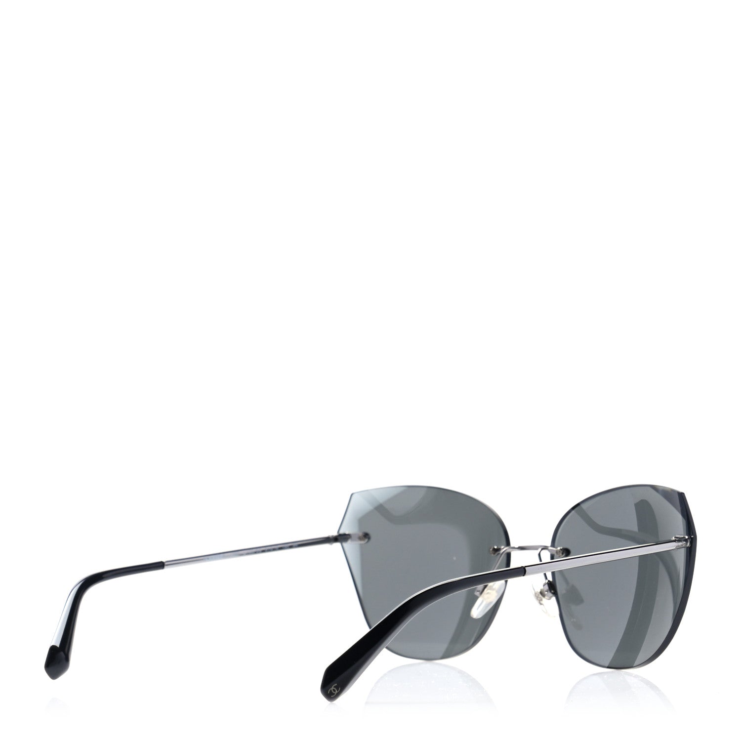 Chanel Cat Eye Sunglasses 4237 Silver 4 of 9