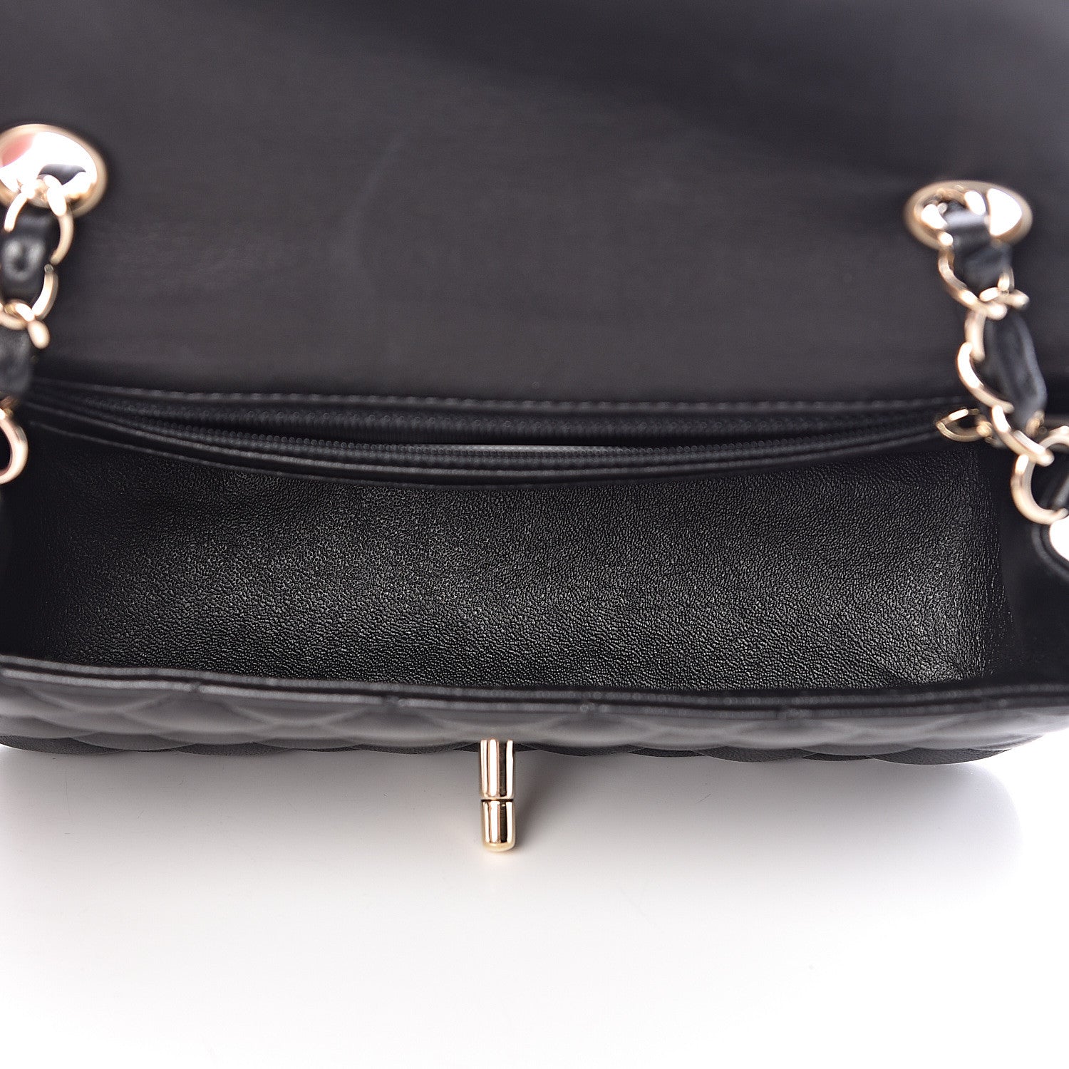Chanel Lambskin Quilted Mini Rectangular Flap Black 5 of 12