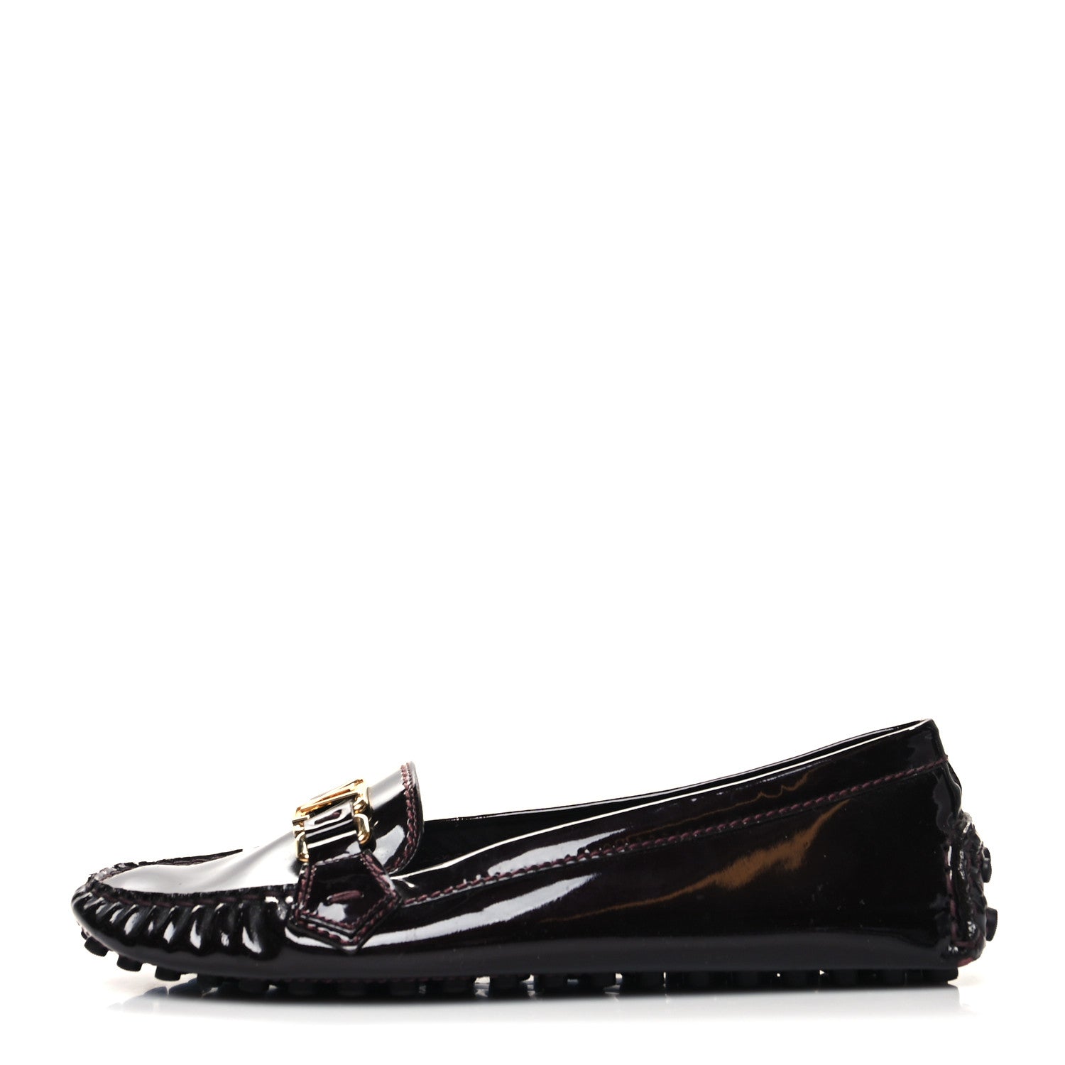 Louis Vuitton Patent Calfskin Oxford Loafers 41 Amarante 1 of 8