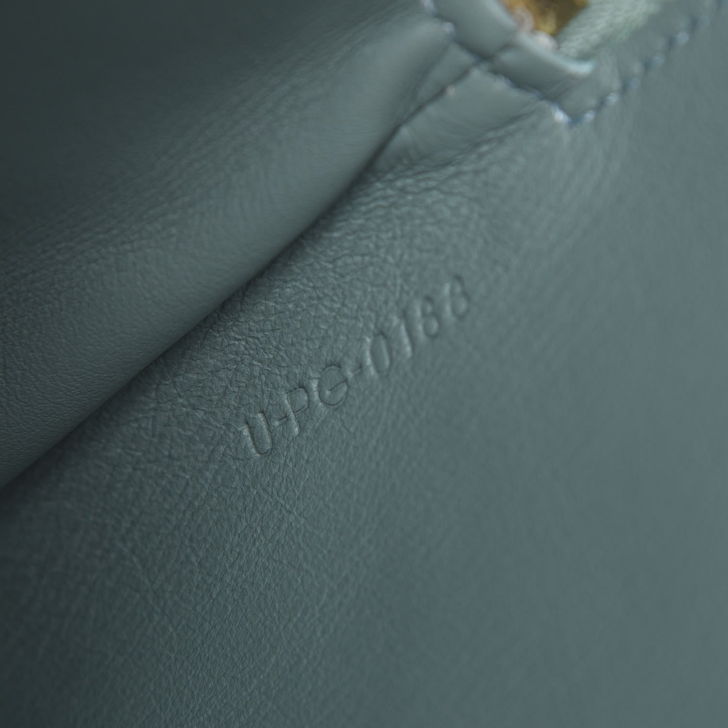 Celine Plastic Bag with Cloudy Lambskin Solo Zip Pouch Clutch Celadon 14 of 16