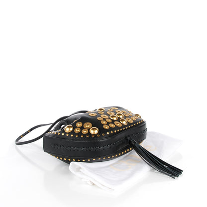 Chloe Lambskin Studded Small Inez Drawstring Bag Black 4 of 8