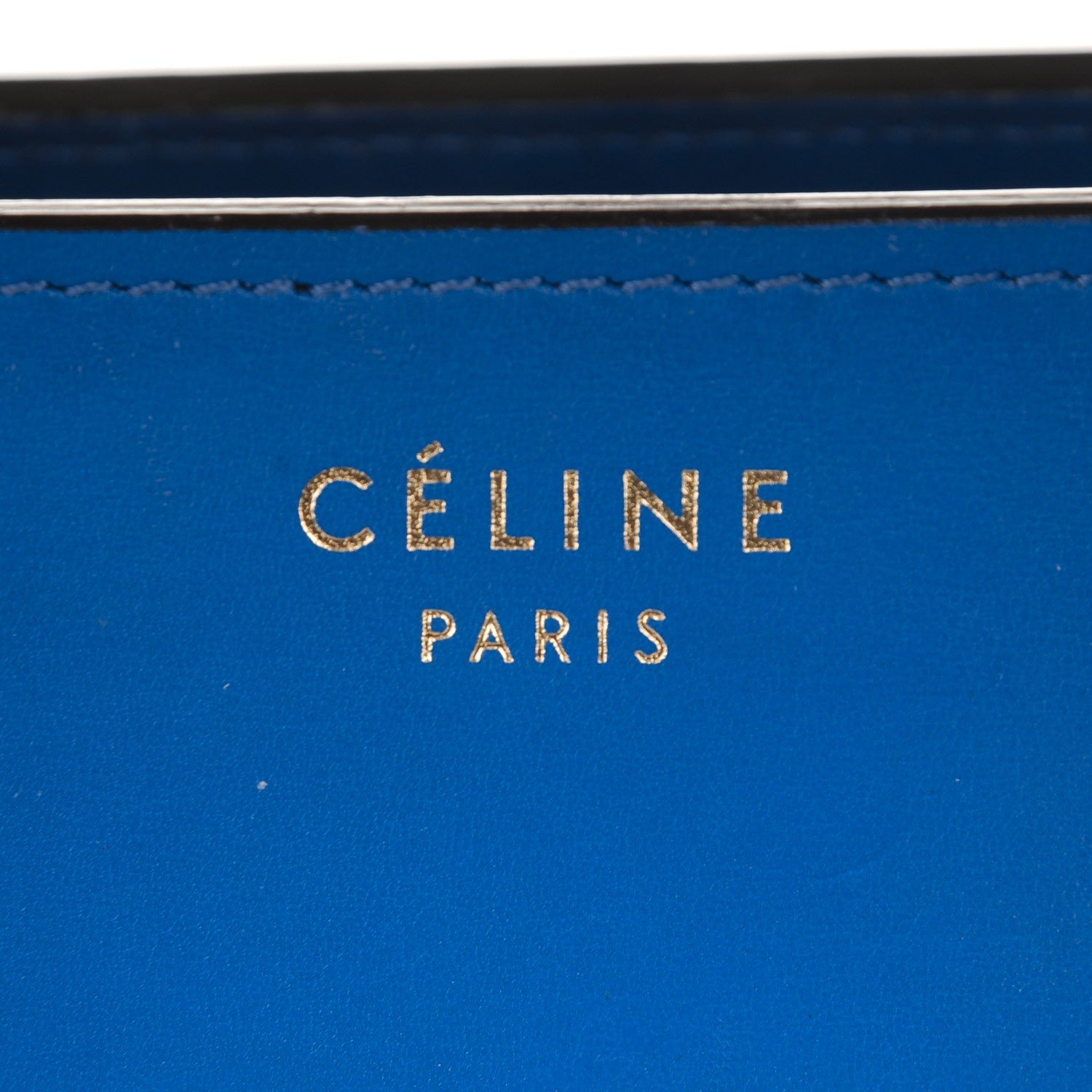 Celine Smooth Calfskin Mini Luggage Bright Blue 6 of 9