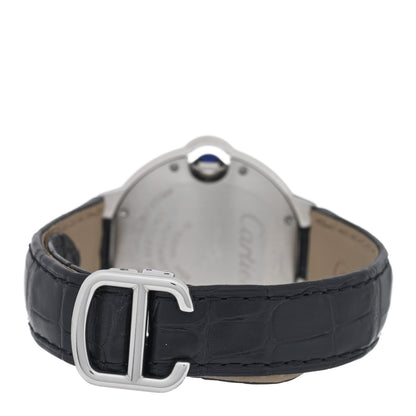 Cartier Stainless Steel Alligator 33mm Ballon Bleu De Cartier Automatic Watch 3 of 5