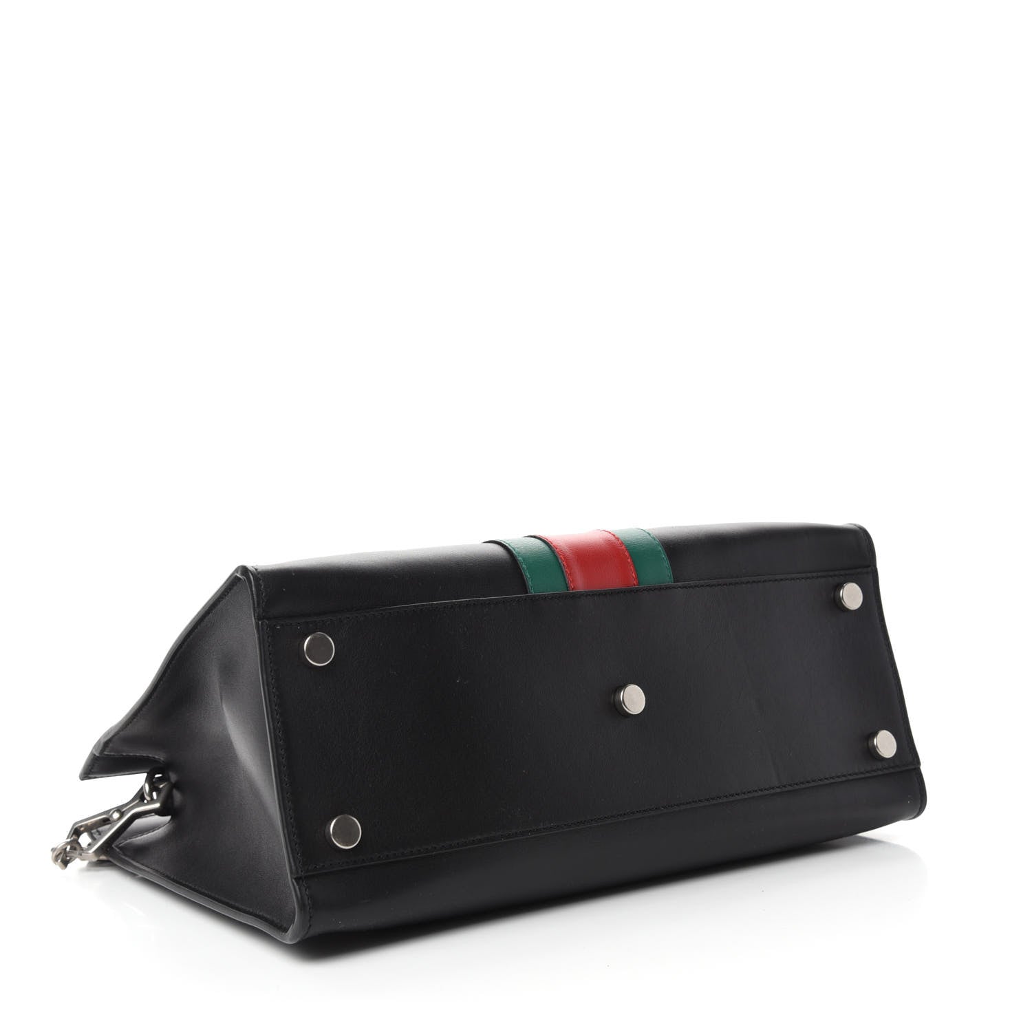Gucci Calfskin Web Medium Dionysus Tote Bag Black 4 of 10
