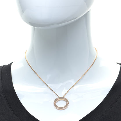 Cartier 18K Pink Gold LOVE Pendant Necklace 2 of 8