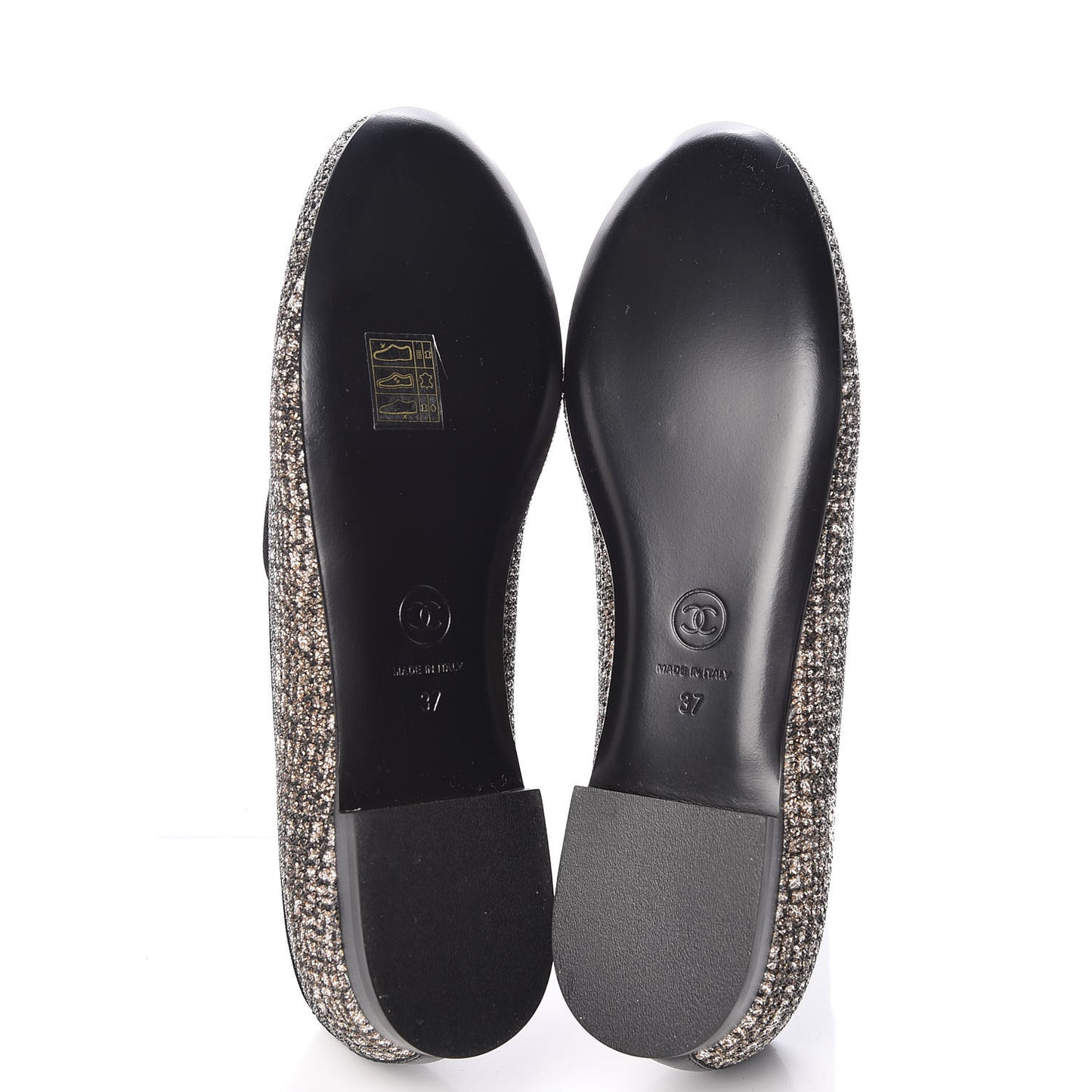 Fantasy Fabric Grosgrain CC Mocassin Loafers 37 Pink Black