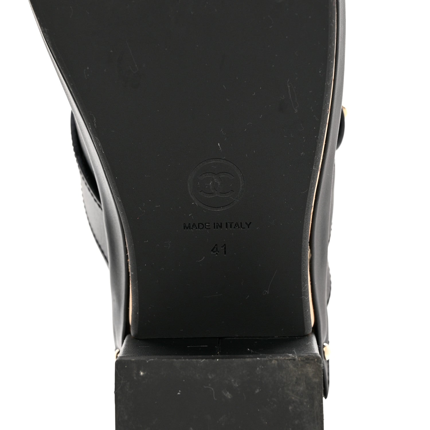 Chanel Calfskin CC Turn Lock Clogs 41 Black 6 of 10