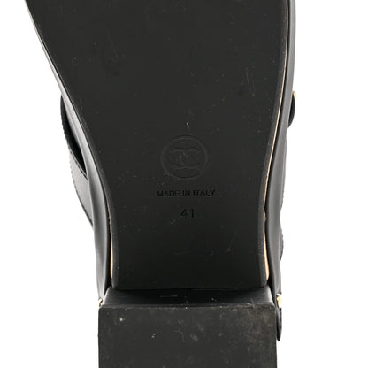 Chanel Calfskin CC Turn Lock Clogs 41 Black 6 of 10