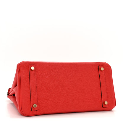 Hermes Togo Birkin 30 Rouge Tomate 4 of 15