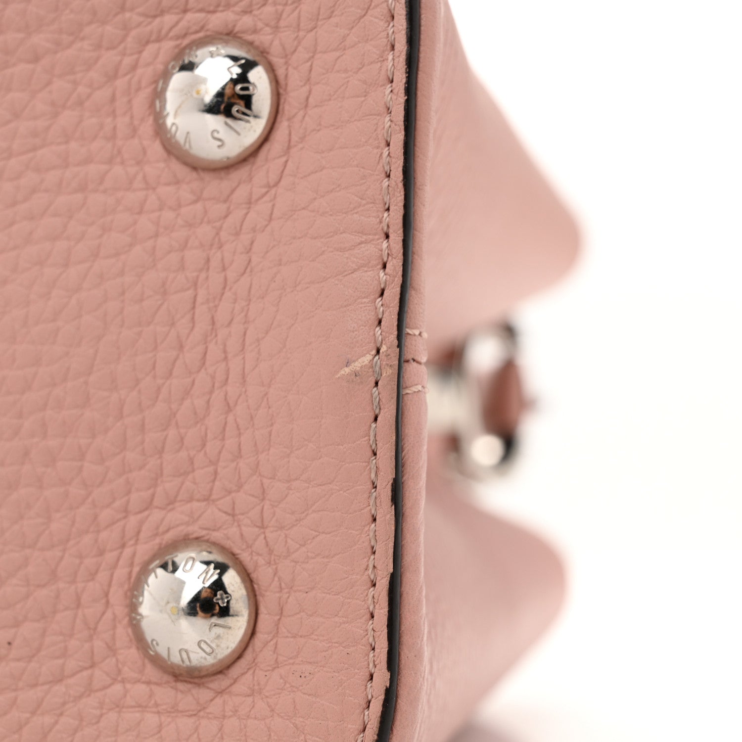 Louis Vuitton Taurillon Capucines PM Magnolia 11 of 13