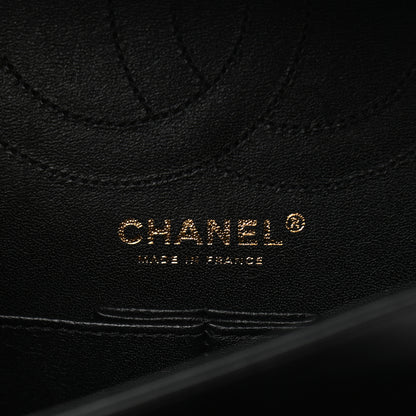 Chanel Aged Calfskin Crystal Charms 2.55 Reissue 225 Flap Black 6 of 8