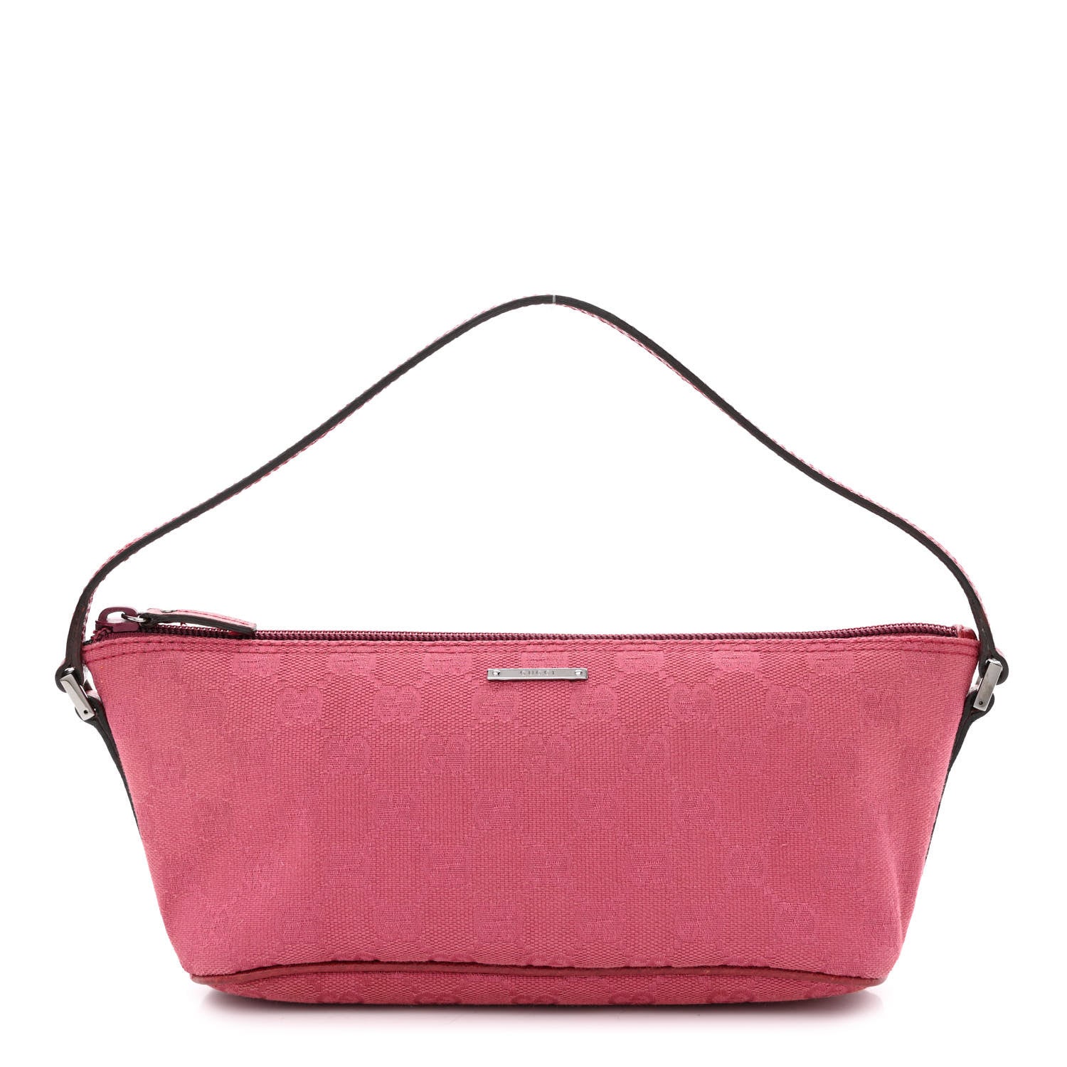 Gucci Monogram Boat Pochette Fuchsia 1 of 15