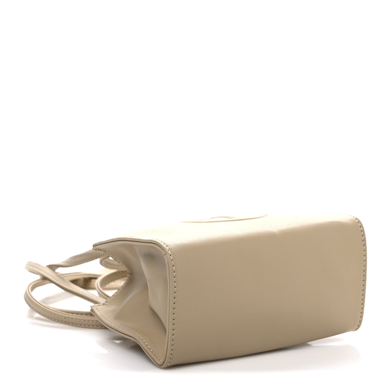 Telfar Vegan Leather Small Shopping Bag Cream 4 of 11